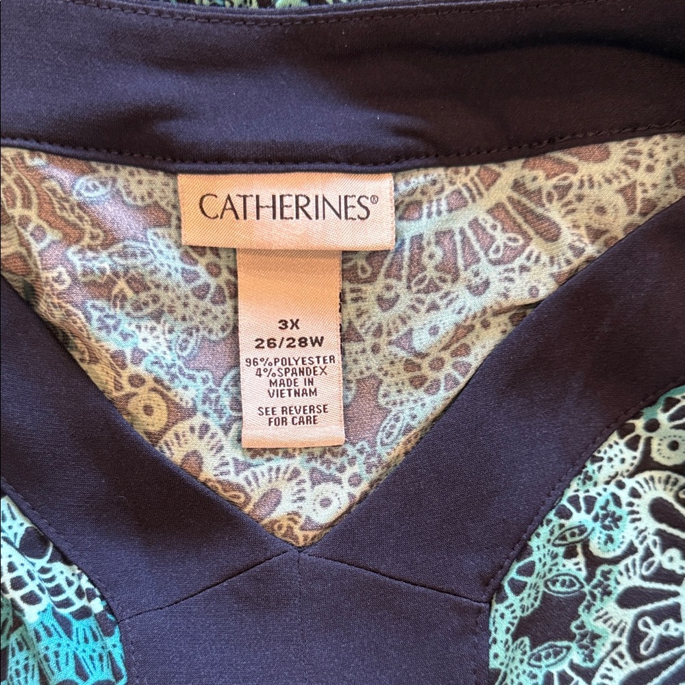 Catherines 3X (26/28W) Maxi Dress - Picture 3 of 4